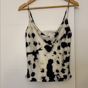 Elegant Black and White Camisole Top